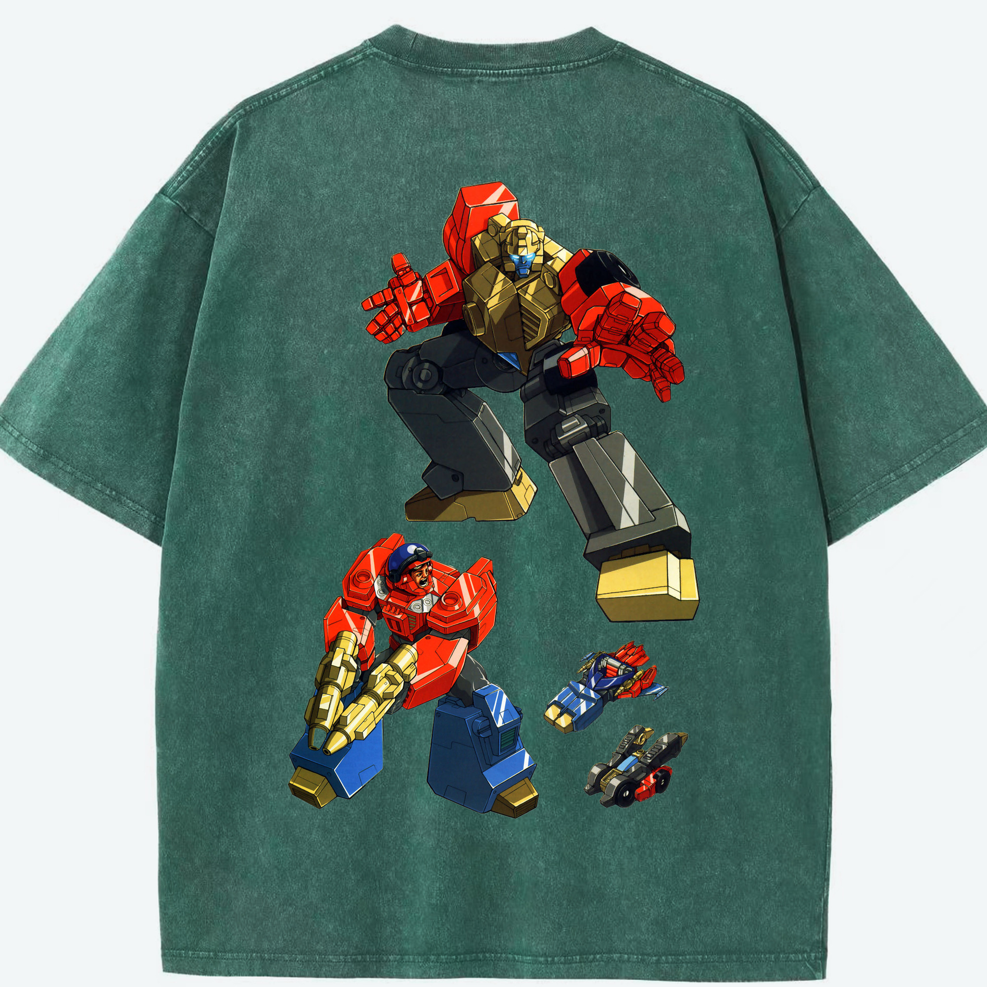 （画像用）  綿100% ヴィンテージ風 半袖Tシャツ（背面プリント）